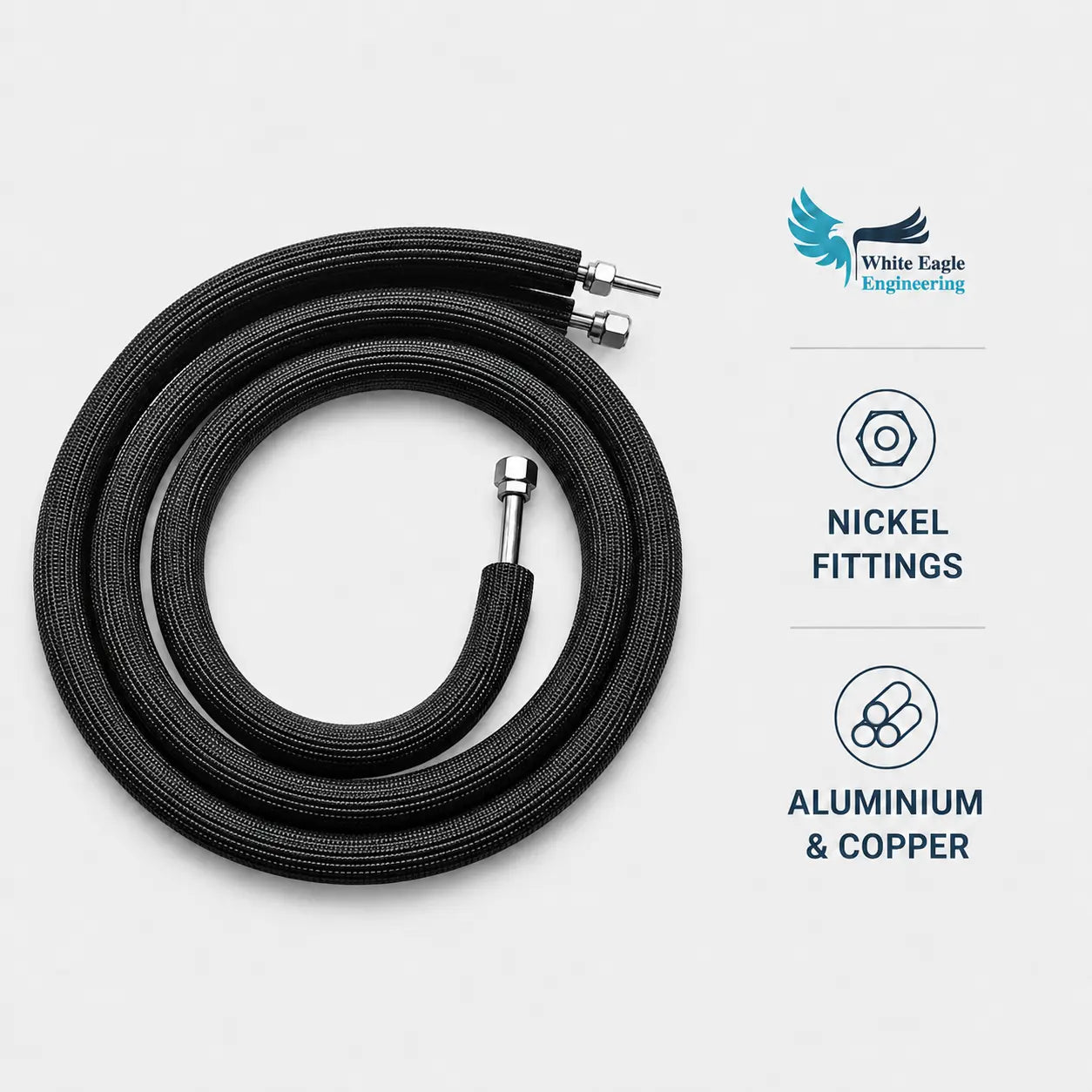 AC Refrigerant line set - nickel connecting pipe