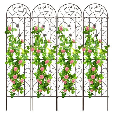 Panacea Curved Leaf Trellis Metal Panel