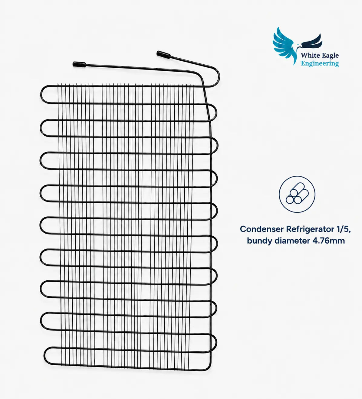 Wire on Tube Refrigerator Condenser Model HP 1/5