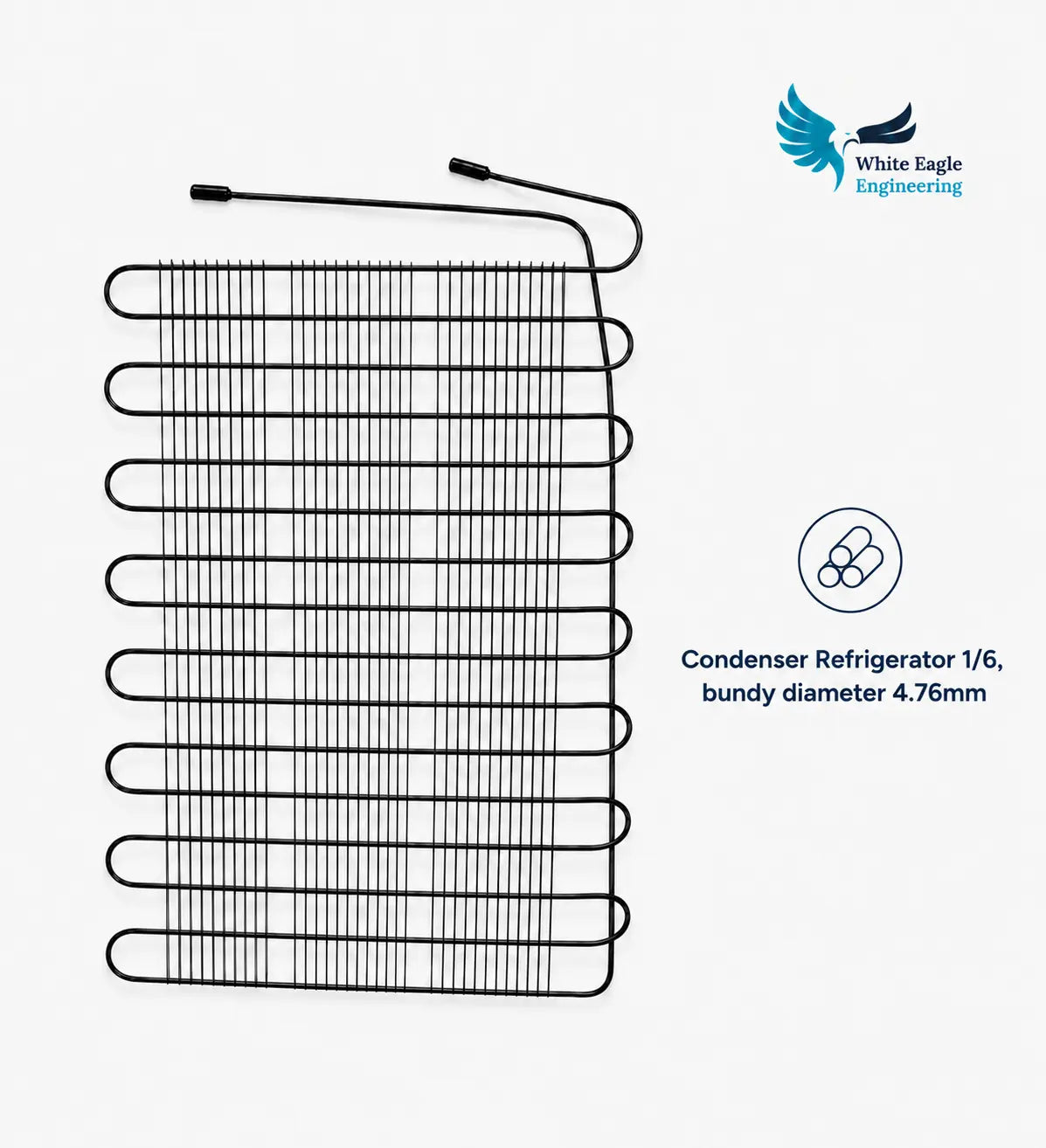 Wire on Tube Refrigerator Condenser 1/6