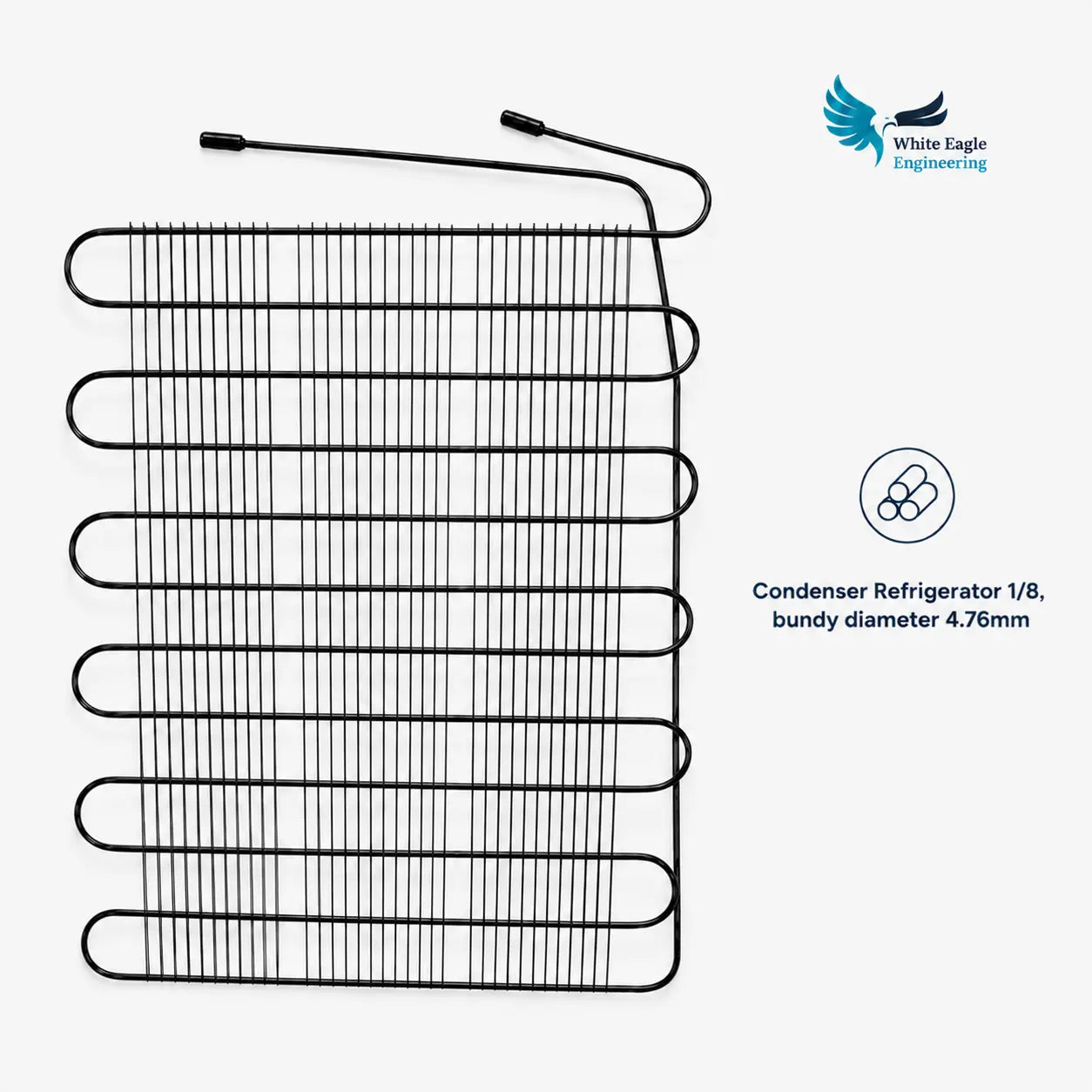 Wire on Tube Refrigerator Condenser 1/8
